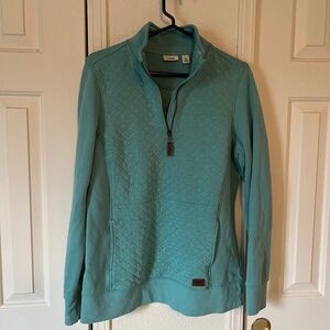 Ll Bean quilted quarter zip sweatshirt